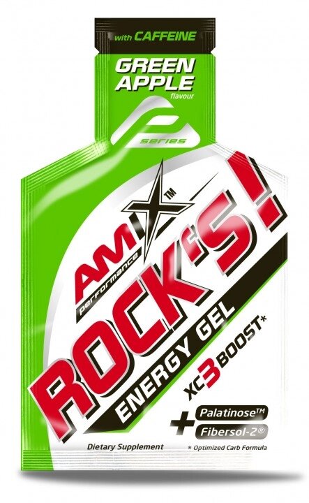 Передтренувальний комплекс Amix Nutrition Performance Rocks Gel with Caffeine, 32 грам Зелене яблуко від компанії Shock km ua - фото 1