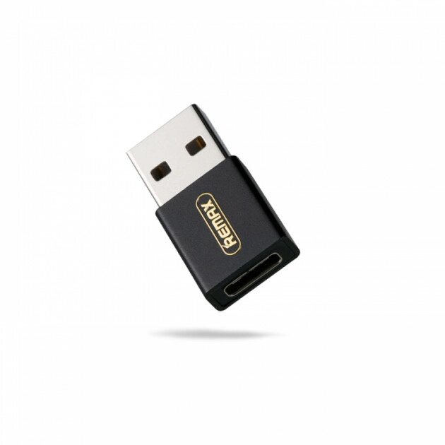 Перехідник Joymove Type-C (F) to USB (М) Remax RA-USB3-black від компанії Shock km ua - фото 1