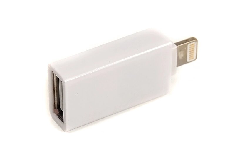 Перехідник PowerPlant OTG USB 2.0 - Lightning від компанії Shock km ua - фото 1