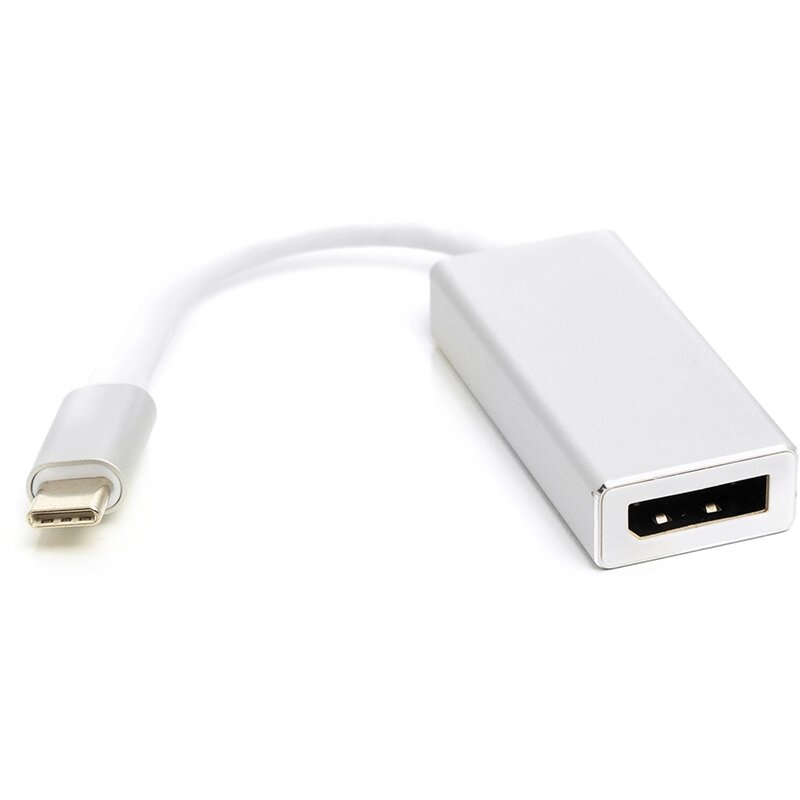 Перехідник PowerPlant USB Type-C 3.1 Thunderbolt 3 (M) - DisplayPort (F), 4K, 0.15 м від компанії Shock km ua - фото 1