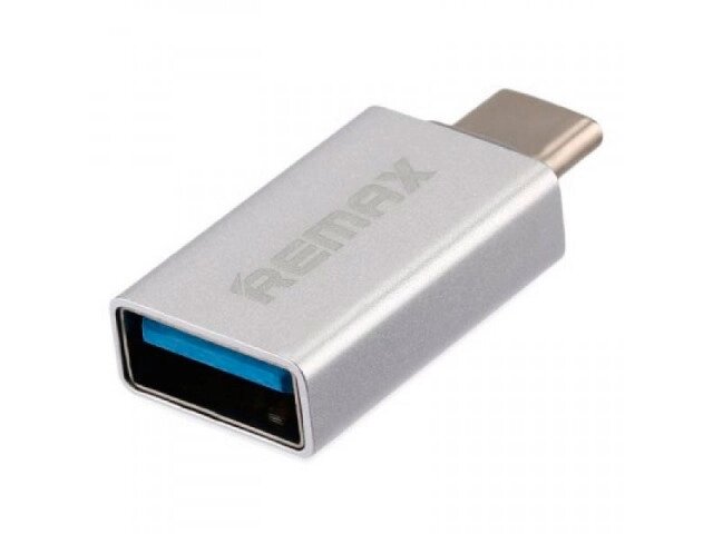 Перехідник Transcend RA-OTG1 USB (F) to Type C (M) Silver Remax 340907 від компанії Shock km ua - фото 1