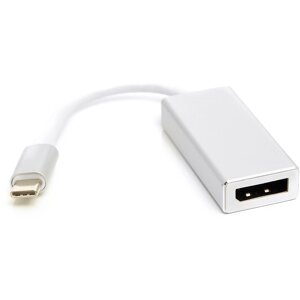 Перехідник PowerPlant USB Type-C 3.1 Thunderbolt 3 (M) - DisplayPort (F), 4K, 0.15 м