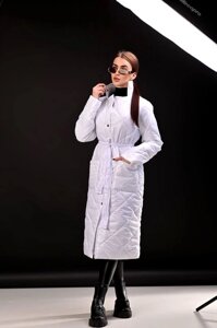 Пальто жіноче біле демісезонне код П511