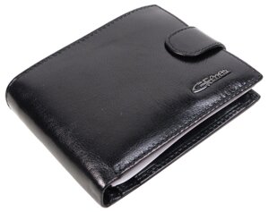Шкіряний чоловічий портмоне зі знімним картхолдером Giorgio Ferretti чорний