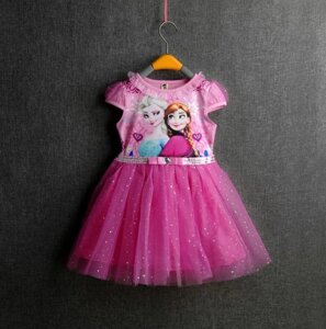 Сукня для дівчинки рожева 10242, розмір 130