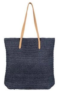 Плетена пляжна сумка, сумка-шопер 2 в 1 Esmara синя