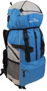 Туристичний, похідний рюкзак 45L Adventuridge блакитний із сірим