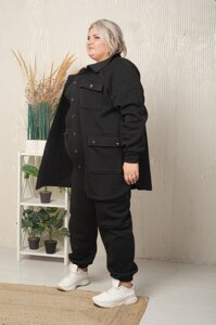 Шикарний теплий костюм "Карго" преміум клас з тринитки з начосом 58-60 62-64