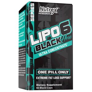 Жироспалювач Nutrex Research Lipo-6 Black Hers Ultra Concentrate, 60 капсул