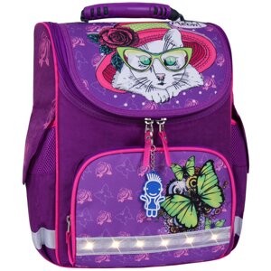 Рюкзак шкільний каркасний з ліхтариками Bagland Успіх 12 л фіолетовий 168к 00551703