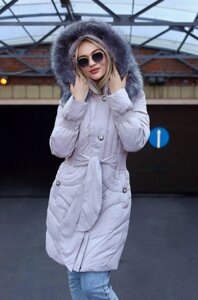Куртка жіноча зимова бежева код П778 46