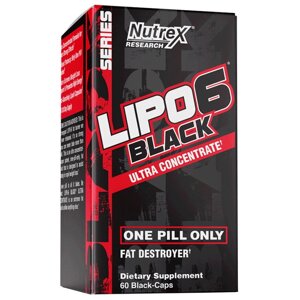 Жироспалювач Nutrex Research Lipo-6 Black Ultra Concentrate, 60 капсул