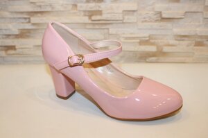 Туфлі жіночі рожеві на підборах Т1672 38