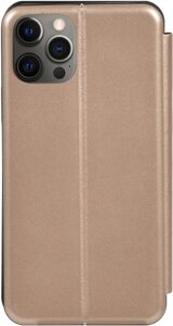 Чехол-накладка TOTO Book Rounded Leather Case Apple iPhone 12 Pro Max Gold