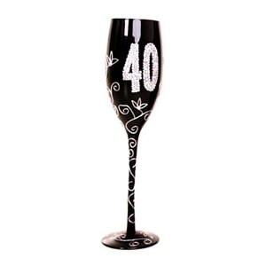 Келих для шампанського "40", чорний
