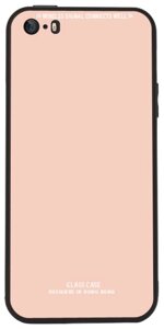Чехол-накладка TOTO Pure Glass Case Apple iPhone SE/5s/5 Pink