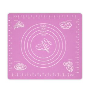 Килимок-підкладка для розкачування тіста, 29*26 см, рожевий