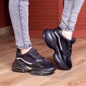Кросівки жіночі Fashion Yushamishi 2660 37 розмір 23,5 см Чорний