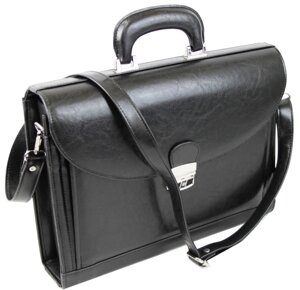 Чоловічий портфель з екошкіри JPB TE-33 чорний