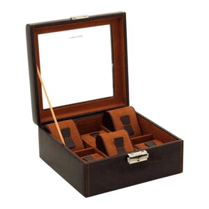 Скринька для зберігання годинника Friedrich Lederwaren Bond 6, коричнева