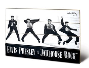 Постер дерев'яний "Elvis" 40 х 59 см