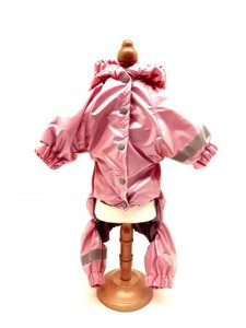 Одяг для собак комбінезон-дощовик для собак Норд (Nord) рожевий 35х46-66