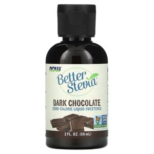 Замінник харчування NOW Better Stevia, 60 мл, Dark Chocolat