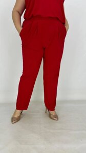 Жіночі зручні вільні штани "Защип-2" на резинці з кишенями 70-76