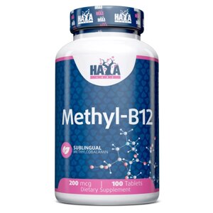 Вітаміни та мінерали Haya Labs Methyl B-12 200 mcg, 100 таблеток