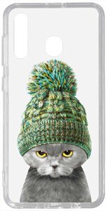 Чехол-накладка TOTO Acrylic+TPU Print Case Samsung Galaxy A20/A30 #7 Cat In Hat Transparent