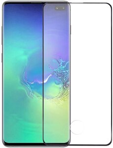 Защитное стекло TOTO 5D Cold Carving Tempered Glass Samsung Galaxy S10+ Black
