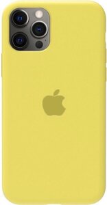 Чехол-накладка TOTO Silicone Full Protection Case Apple iPhone 12 Pro Max Lemon Yellow