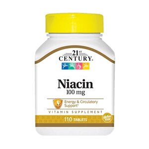 Вітаміни та мінерали 21st Century Niacin 100 mg, 110 таблеток