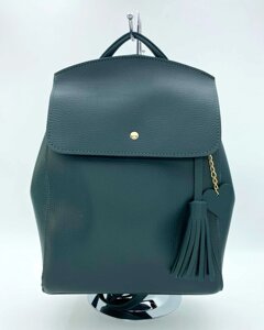 Рюкзак сумка «Серце» жіночий зелений