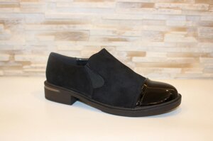 Туфлі жіночі чорні замшеві Т309