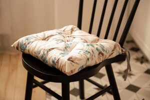 Подушка на стілець квадратна Ardesto Flower ART-03-PF 40х40 см