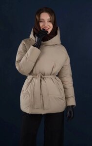 Куртка жіноча зимова оливкова код П835 48