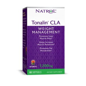 Жироспалювач Natrol Tonalin CLA 1200 mg, 60 капсул