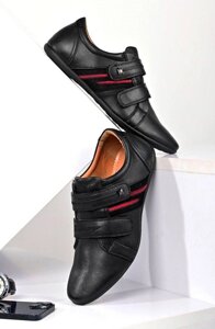 Туфлі жіночі чорні на липучках Т1545 39