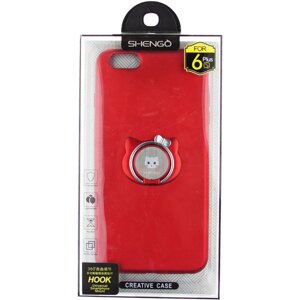 Чехол-накладка SHENGO Soft-touch holder TPU Case iPhone 6 Plus/6S Plus Red