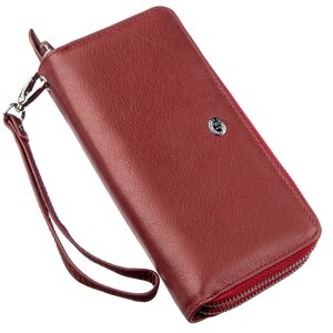 Багатофункціональний гаманець-клатч для жінок ST Leather 18868 Червоний
