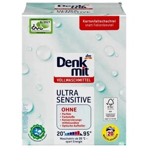 Порошок для прання білої білизни DenkMit Ultra Sensitive 4066447328820 1.35 кг