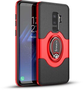 Чехол-накладка Ipaky 360° Free Rotation Ring Holder case Samsung Galaxy S9 Plus G965F Red