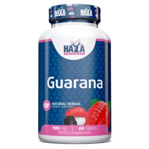 Передтренувальний комплекс Haya Labs Guarana 900 mg, 60 таблеток