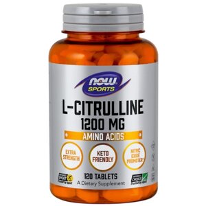 Амінокислота NOW L-Citrulline 1200 mg, 120 таблеток