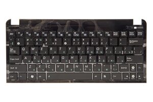 Клавiатура для ноутбука ASUS Eee PC 1015 чорна, без фрейму