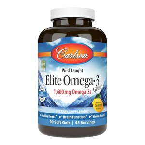 Жирні кислоти Carlson Labs Elite Omega-3 Gems, 90 капсул