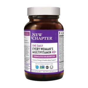 Вітаміни та мінерали New Chapter Every Woman's One Daily 40+ Multivitamin, 24 таблетки