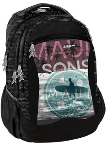 Молодіжний міський рюкзак 25L Paso Maui and Sons чорний