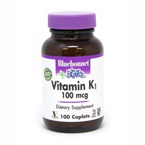 Вітаміни та мінерали Bluebonnet Nutrition Vitamin К2 100 mcg, 100 капсул